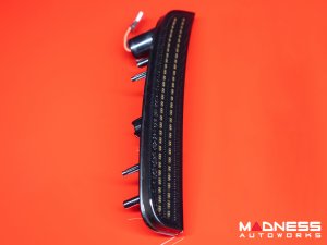 FIAT 500 Rear Bumper Side Markers - set of 2 - w/ White LEDs - Smoked